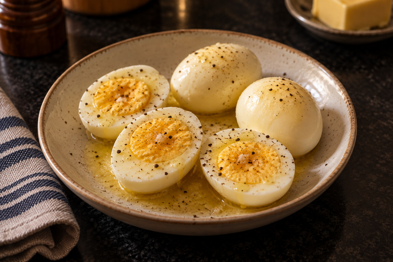 Buttery Hard-Cooked Eggs